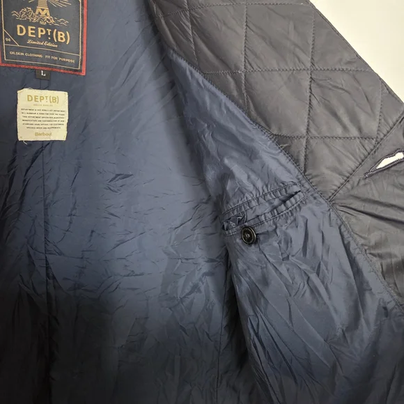 Barbour Jacket Beacon Sports Quilted Dept B Captain Phillips - Picture 12 of 16